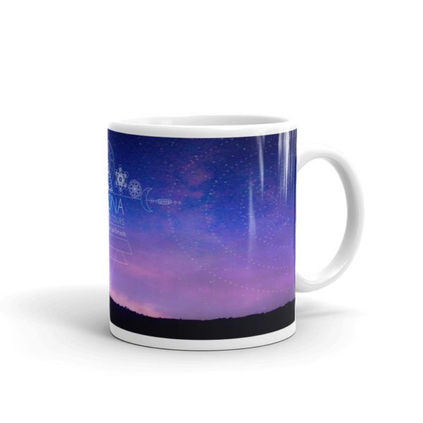 White glossy mug