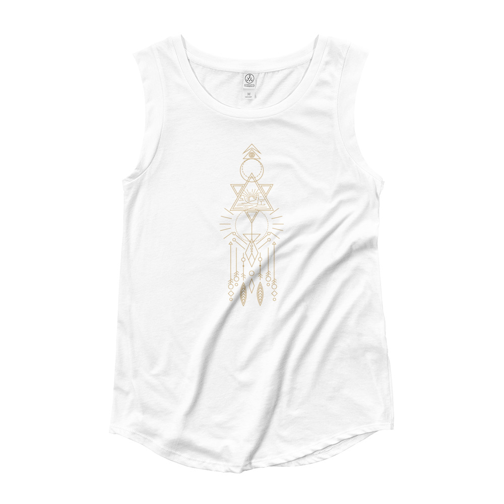 Ladies’ Cap Sleeve T-Shirt - Image 2